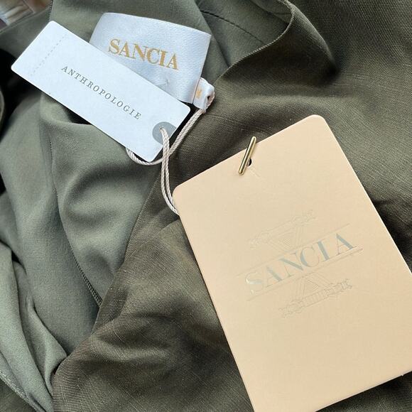 Anthropologie Aida jumpsuit in moss green - Picture 5 of 7